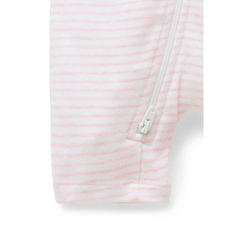 Purebaby S/S Short Leg Zip Growsuit image number 4